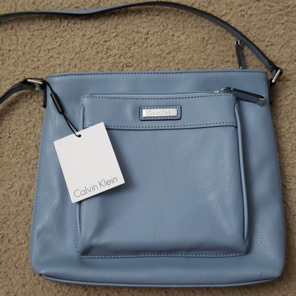 Calvin Klein blue crossbody bag